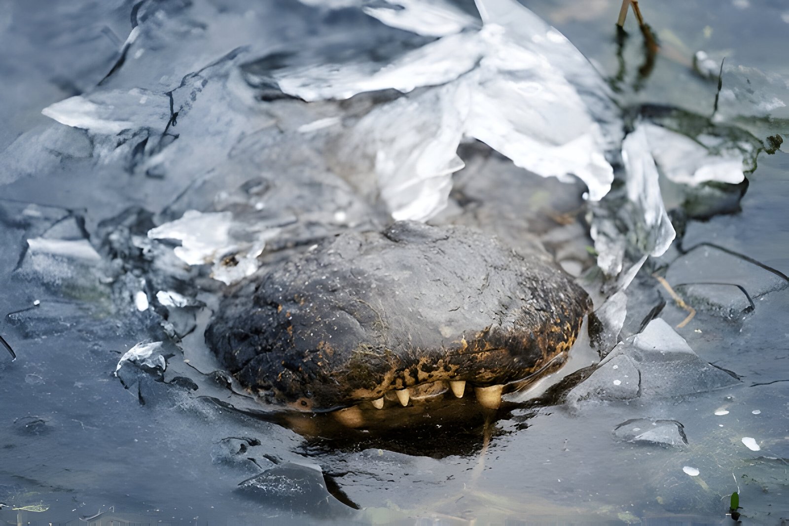 frozen alligators in north carolina